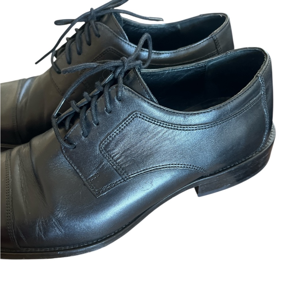 J Murphy by Johnston & Murphy Oxfords Dress Shoes Mens Size 12 M Black Leather - Picture 3 of 6